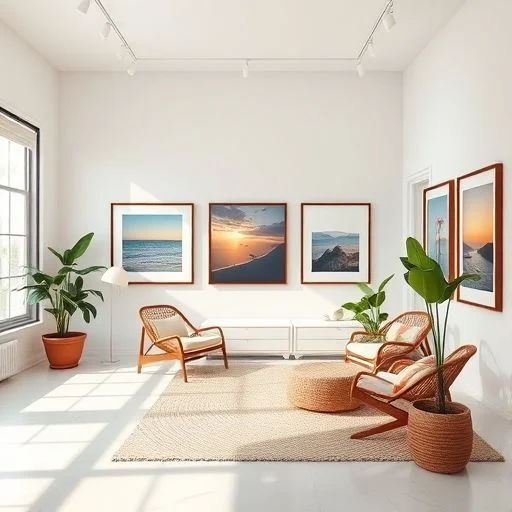 Lush, green tropical foliage with glistening dew drops, capturing the essence of vibrant, untouched nature. Focus on the intricate details of leaves and light.